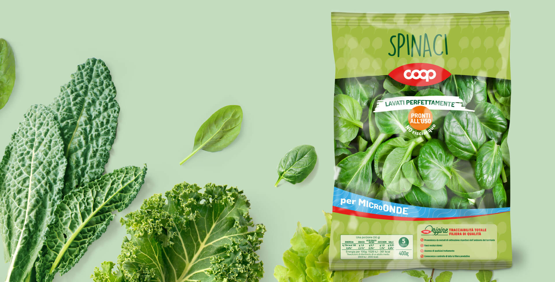 Insalate Coop Italia packaging by Start